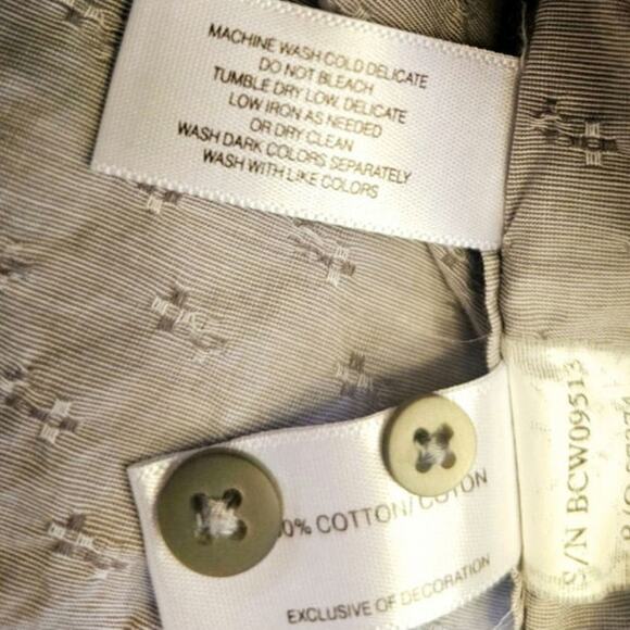 Cutter and Buck Button Down Men's XXL Tall Long Sleeve Light Gray Neutral - Picture 5 of 5